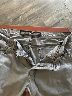Rare Kansas Vintage Jeans Made in Peru 98%Cotton 2% Spandex perfect grey fade.